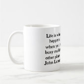 Het leven is wat er gebeurt Mok (Links)