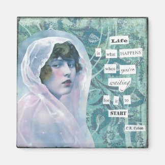 Het leven is wat gebeurt magneet