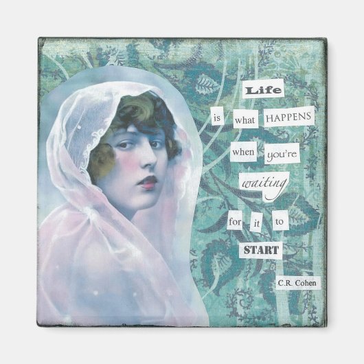 Het leven is wat gebeurt magneet (Voorkant)