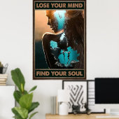 Het leven is wat je bakt poster (Thuiskantoor)