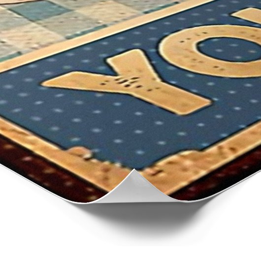 Het leven is wat je het  maakt poster (Hoek)