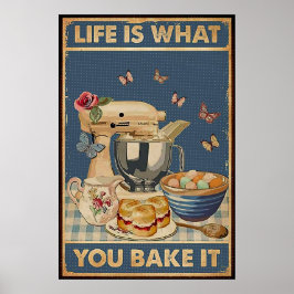 Het leven is wat je het maakt poster