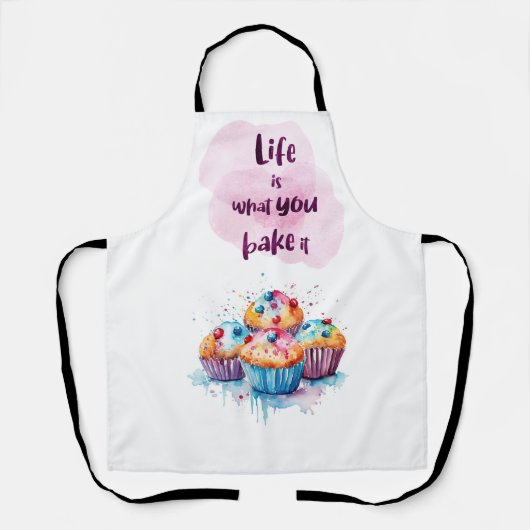 Het leven is wat je het noemt schort (Voorkant)