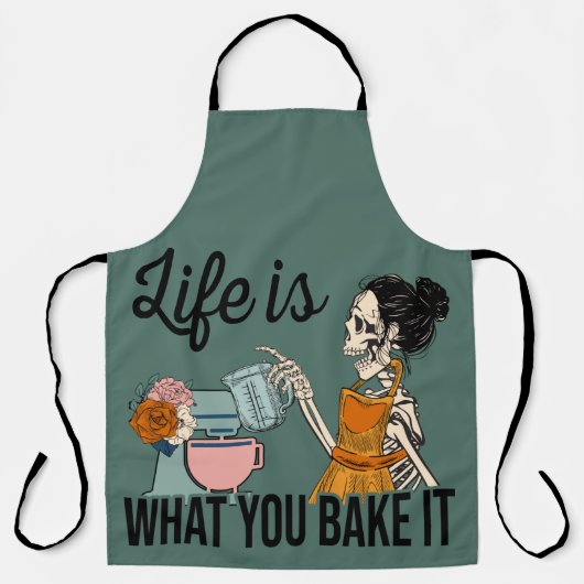 Het leven is wat je het noemt schort (Voorkant)