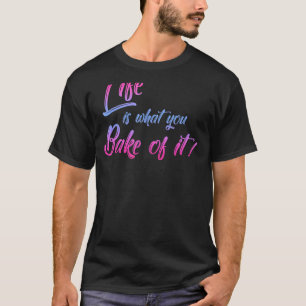 Het leven is wat je in de bakkerskoekjes van het b t-shirt