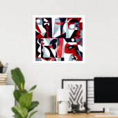 Het leven is wat je laat afdrukken poster (Thuiskantoor)