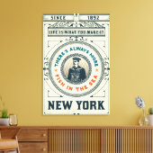 Het leven is wat je maakt canvas afdruk (Insitu (Woonkamer))