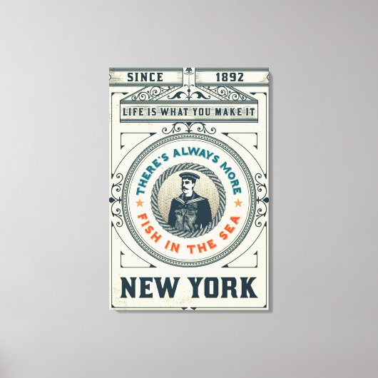 Het leven is wat je maakt canvas afdruk (Voorkant)