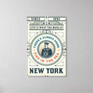 Het leven is wat je maakt canvas afdruk