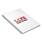 Het leven is wat je maakt notitieboek (Rechterzijde)