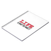 Het leven is wat je maakt notitieboek (Linkerzijde)