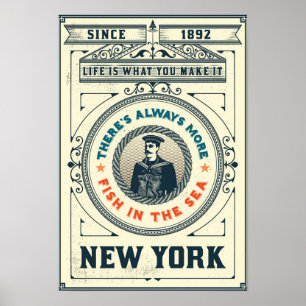 Het leven is wat je maakt poster