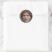 Het leven is wat je maakt ronde sticker (Tas)