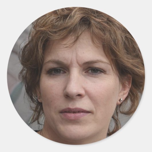 Het leven is wat je maakt ronde sticker (Voorkant)