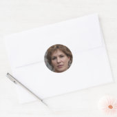 Het leven is wat je maakt ronde sticker (Envelop)