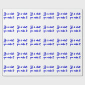 Het leven is wat je maakt tot Typografie Cadeaupapier (Vlak)