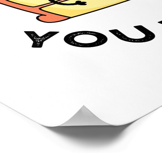 Het leven is wat je noemt het grappige Cake Pun Poster (Hoek)