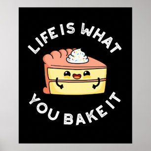 Het leven is wat je noemt het grappige eten pun Da Poster