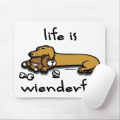 Het leven is Wienderful Mousepad Muismat (Met muis)