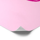 Het leven is Yum Dreamweaver Pink Cupcake Poster (Hoek)