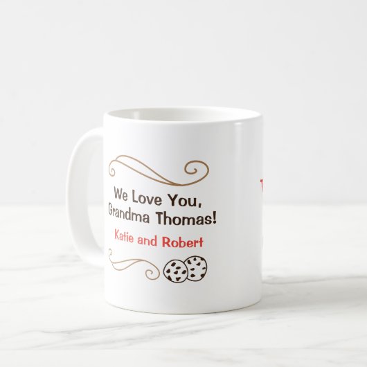 Het leven is Yummy op oma's Mok (Voorkant links)