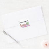 Het leven is zo elementair (periodieke tabel van e ronde sticker (Envelop)