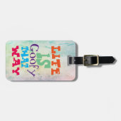 Het leven is zo goed. bagagelabel (Voorkant horizontaal)