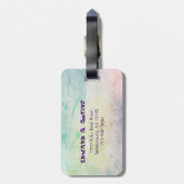 Het leven is zo goed. bagagelabel (Achterkant verticaal)