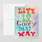 Het leven is zo goed. briefkaart (Voorkant / Achterkant)