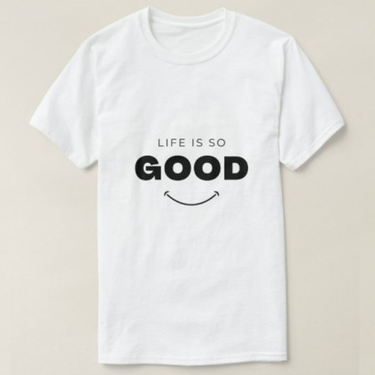 Het leven is zo goed moderne typografie wit | MANN T-shirt