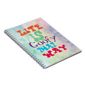 Het leven is zo goed. notitieboek (Rechterzijde)