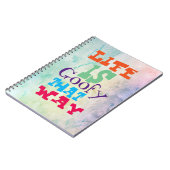 Het leven is zo goed. notitieboek (Linkerzijde)