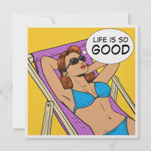 Het leven is zo goed uitnodiging # 3 cocktail