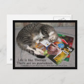Het leven is zoals Therapie Briefkaart (Voorkant / Achterkant)