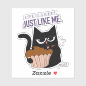 Het leven is zoet - 4 "Custom Cut Sticker (Vel)