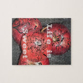 Het leven is zoet: Apple en Floral Motief Design Legpuzzel (Horizontaal)