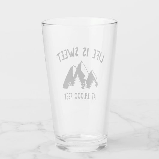 Het leven is zoet op 14.000 voet glas (Achterkant)