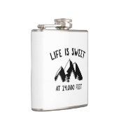 Het leven is zoet op 14.000 voet heupfles (Rechts)