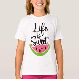Het leven is zoet t-shirt