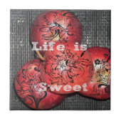 Het leven is zoet tegeltje (Voorkant)