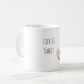 Het leven is Zoete Guavevrucht Koffiemok (Voorkant links)
