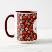 Het leven is zoeter met aardbeien aan je zijde mok (Links)