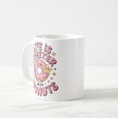 Het leven is zoeter met donuts koffiemok (Voorkant links)