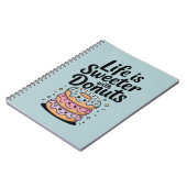 Het Leven Is Zoeter Met Donuts Notitieboek (Linkerzijde)