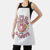 Het leven is zoeter met donuts schort (Insitu)