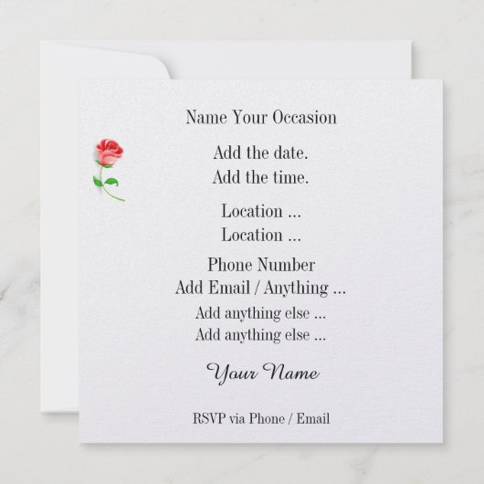 Het leven is zo'n goede uitnodiging (Achterkant)