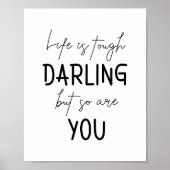 Het leven is zwaar donkerder, maar je bent ook Mot Poster (Voorkant)