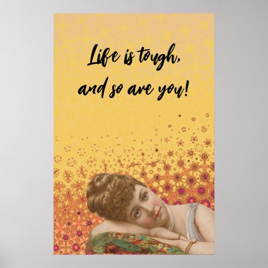 Het leven is zwaar, en dat ben jij ook poster (Voorkant)