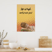 Het leven is zwaar, en jij ook poster (Keuken)