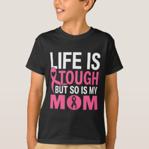 Het leven is zwaar, maar mijn moeder ook borstkank t-shirt